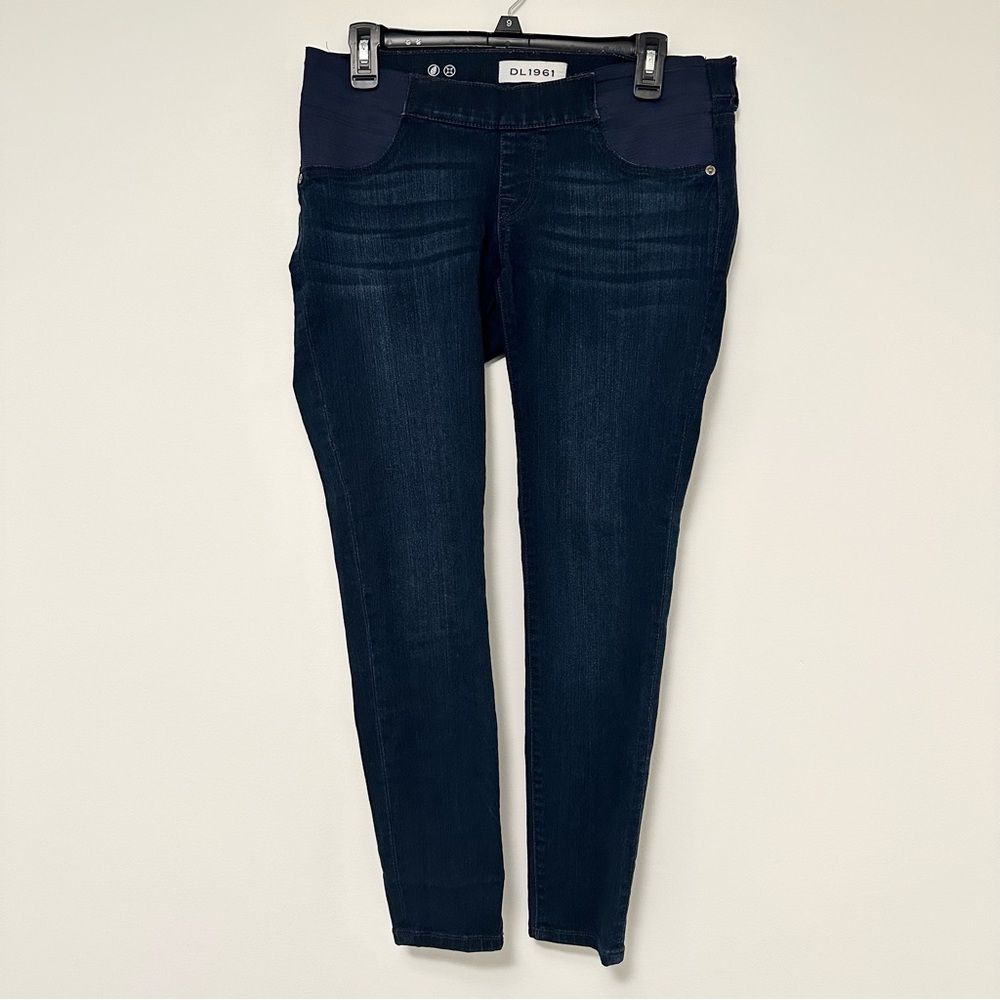 DL1961 Jess Skinny Maternity Blue Jeans size 27 (4-6) Dark Wash Pregnancy